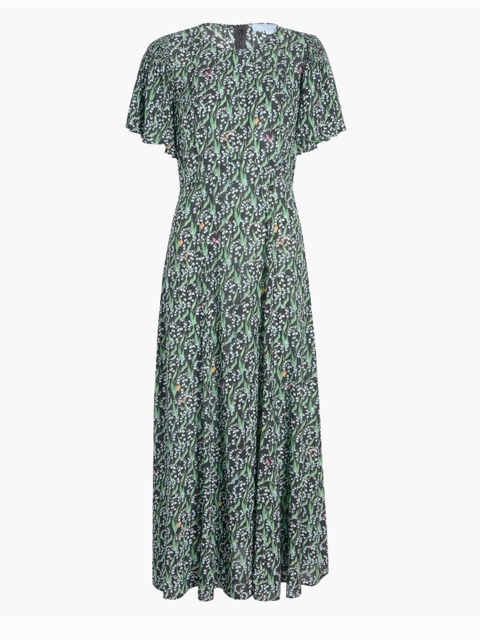 Hill House Home The Dominique Dress - Black Lily Of The Valley , S M